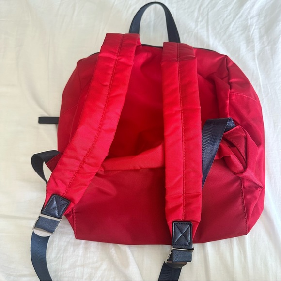 Nautica Bold Red and Black Nylon Mini Backpack - Picture 8 of 9